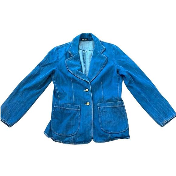 Josephine Chaus Jackets & Blazers - Vintage Denim Jean Blazer Joe Buttons-Chaus- Medium